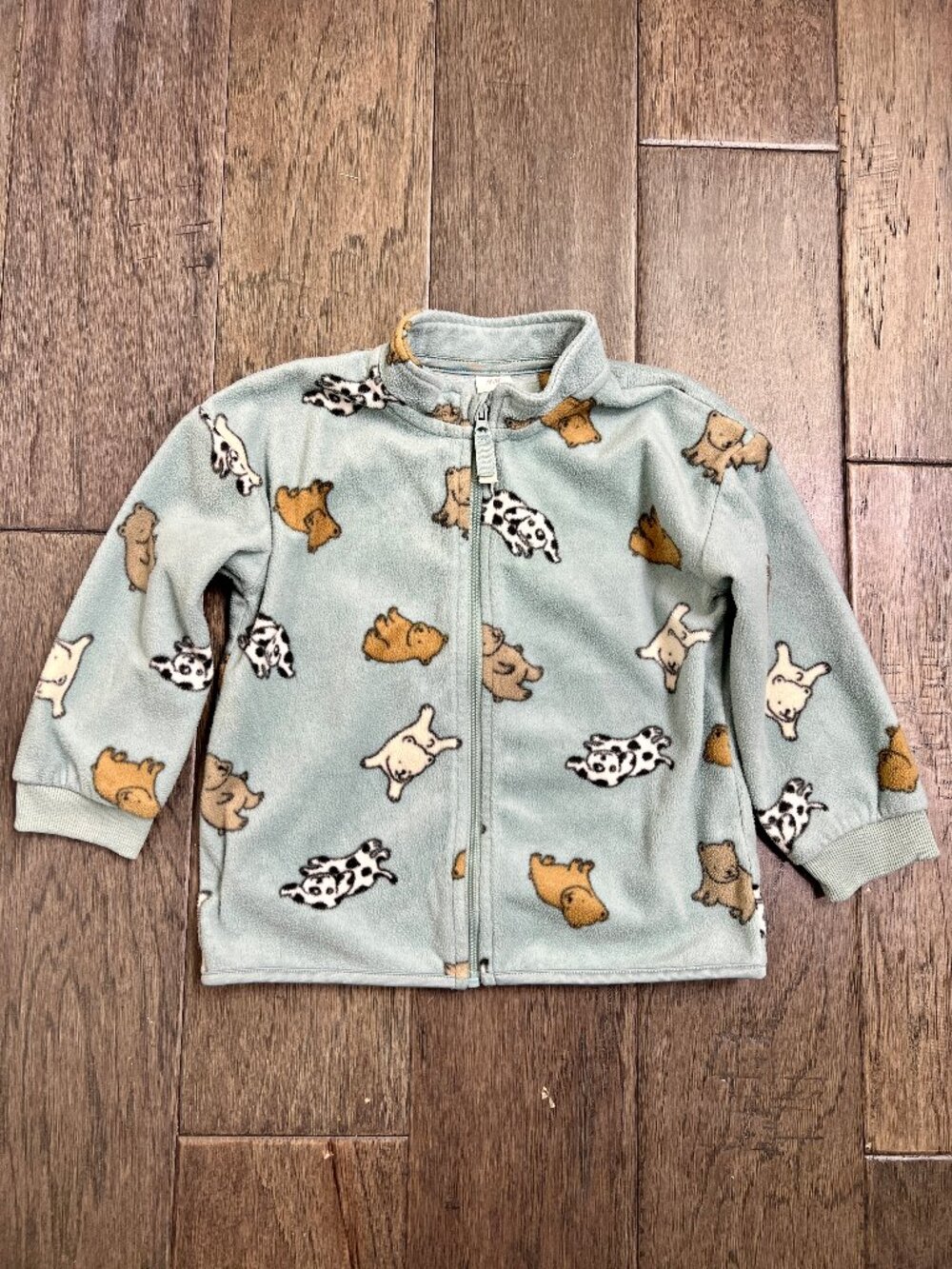 H&M Toddler Animal Print Fleece Zip-Up Jacket